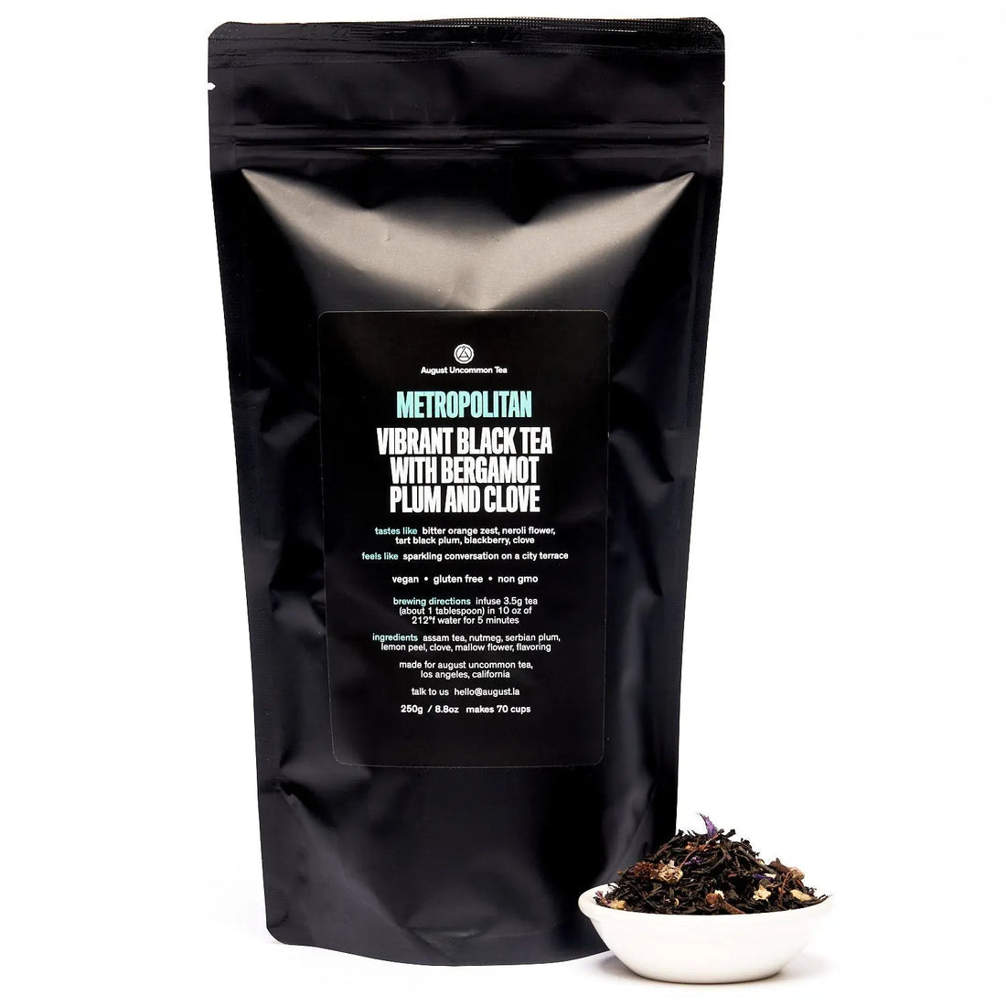 Black tea bag of August Uncommon Tea&