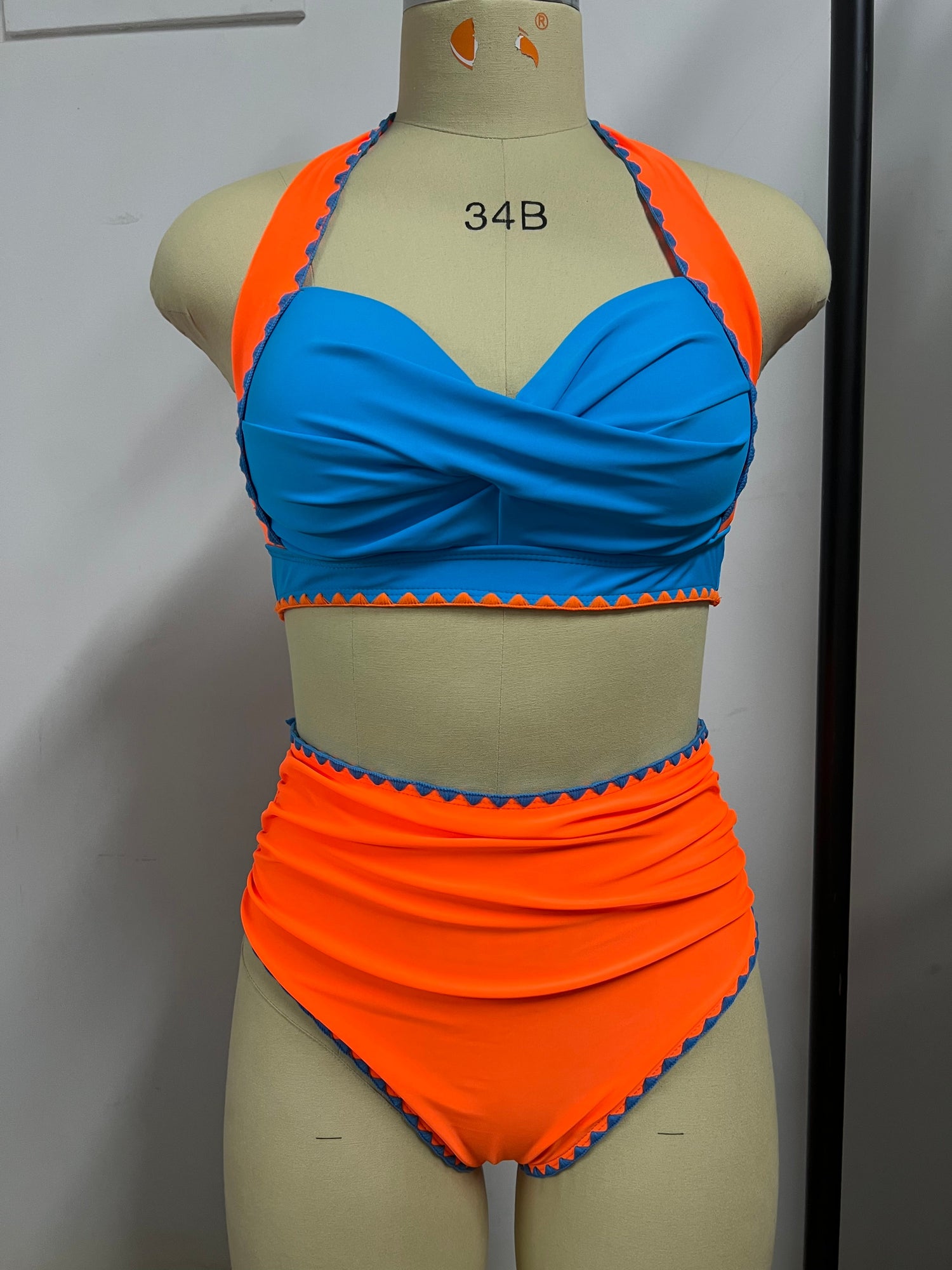 Bikini Swimsuit Women Twisted Swimwear Push Up Bikini Set High Waist Bathing Suit