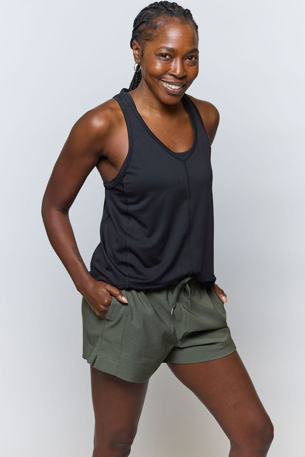 Goal Five Mesh It To Me training tank top, lightweight breathable mesh fabric with a fitted athletic design.