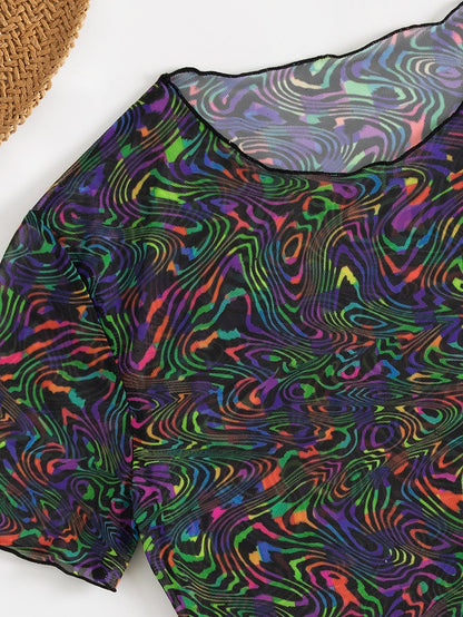 Swimwear Three Piece Split Swimwear Blouse Sun Protection Bikini Three Point Swimsuit