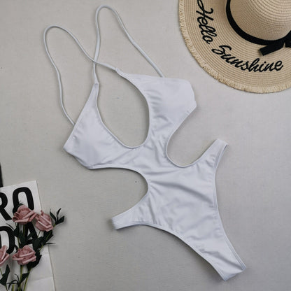New One Piece Swimsuit Sexy Bikini Women Nylon Swimsuit Exotic