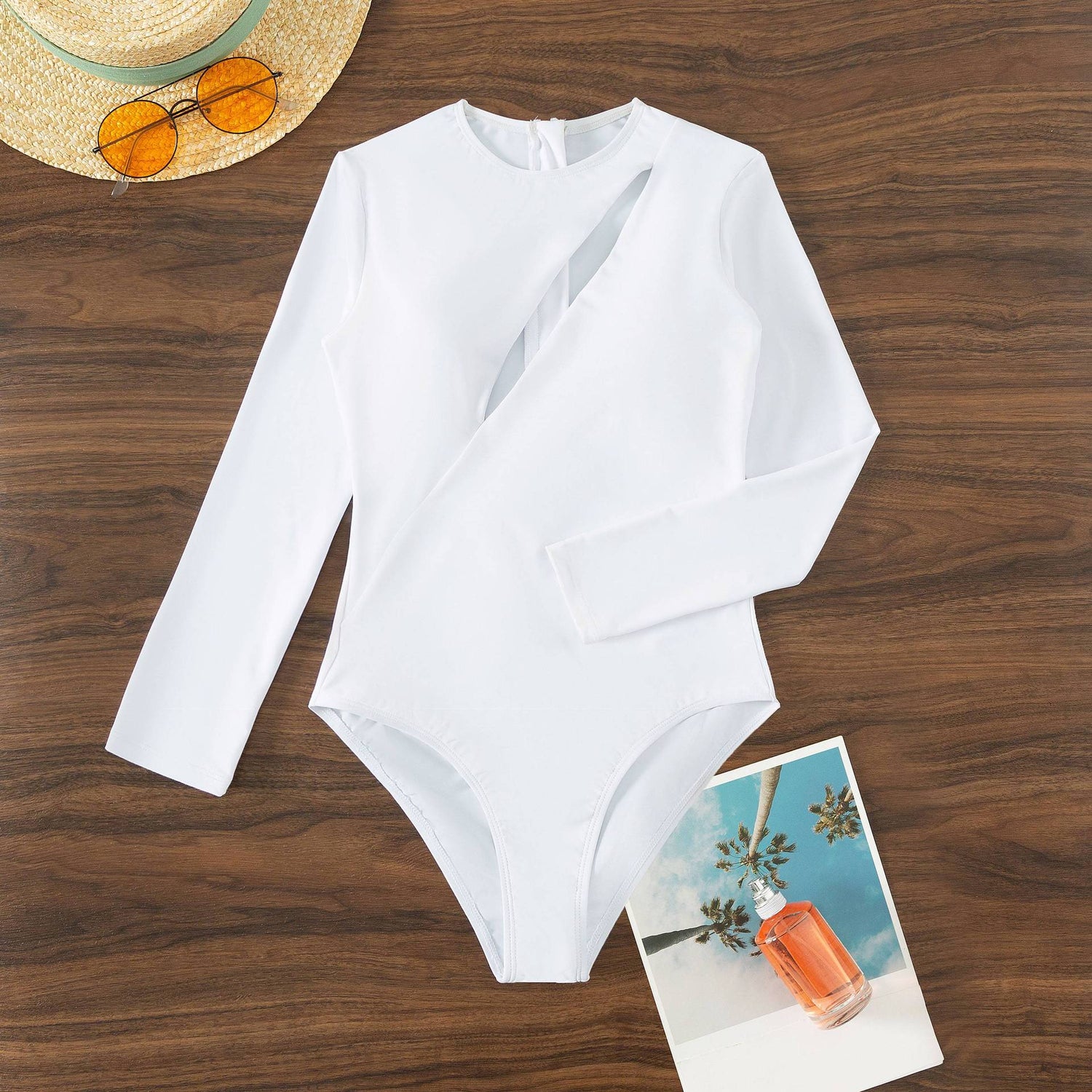 Clothing One Piece Swimsuit Women Long Sleeve Swimsuit Surfing Beach Vacation