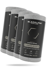 Blackline Car Care BLACKLINE® carbon cloth showing black, textured fabric for automotive detailing and surface protection.