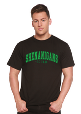 Spun Bamboo Shenanigans Squad unisex bamboo and cotton graphic T-shirt with colorful printed design on front.