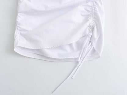 Women Clothing Sexy Sexy Pleating Strap Dress Women Summer Sweet Niche Hip Dress