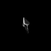 Annihilator Broadheads 125 Grain Single Bevel broadhead with quartering-up view, showcasing sharp blades and black finish.