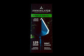 Annihilator Broadheads Single Bevel 125 grain broadhead for hunting, shown in right-side view with sharp blades.