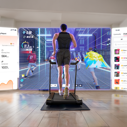 DeerRun X20 Incline Home Treadmill with 15% Auto Incline &amp; Full Running Deck | 400 lbs, 11.3 mph