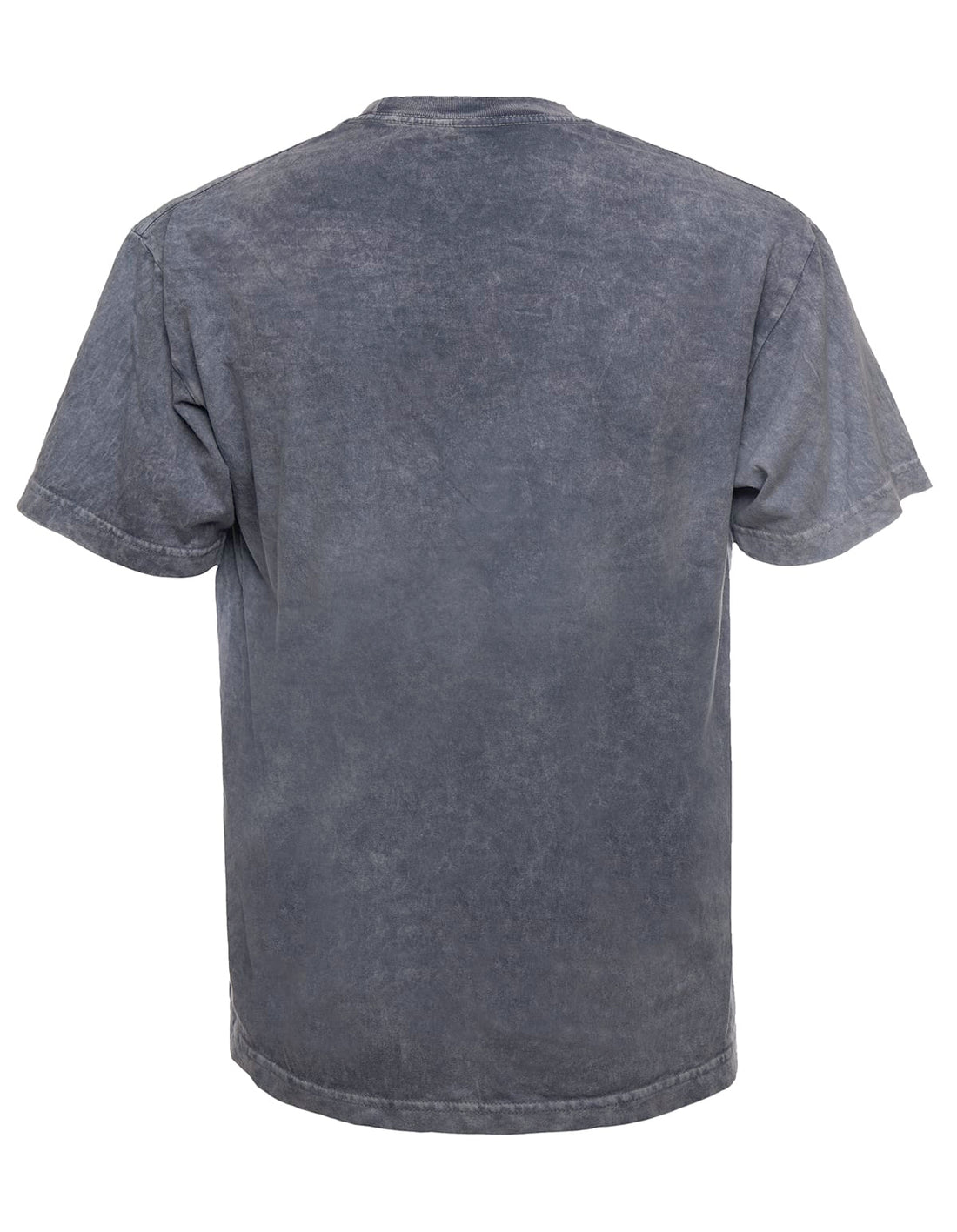SpectraUSA Mineral Wash Steel T-shirt showing back view with a distressed mineral wash finish on soft cotton fabric.