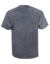 SpectraUSA Mineral Wash Steel T-shirt showing back view with a distressed mineral wash finish on soft cotton fabric.