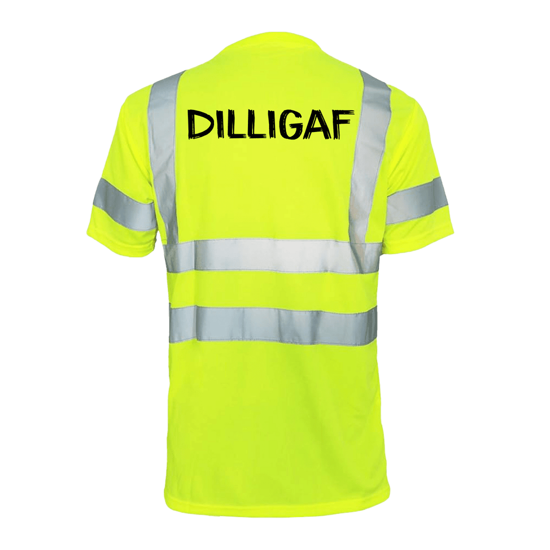 Reflective safety T-shirt by Armed American Supply with high-visibility reflective strips, designed for safety and visibility.
