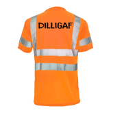 Reflective safety T-shirt by Armed American Supply featuring high-visibility reflective stripes for enhanced safety.