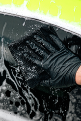 Blackline Car Care BLACKLINE synthetic clay towel shown, designed for automotive detailing and paint surface cleaning.