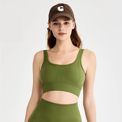 High Strength Shockproof Sports Underwear Women Running Training Beauty Back Bodycon Chest Highlight Big Push up Yoga Clothes Vest