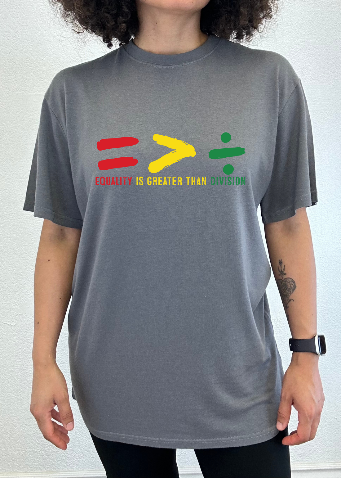Black History Month unisex bamboo cotton graphic T-shirt for men by Spun Bamboo, featuring bold printed design.