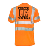 Reflective safety T-shirt by Armed American Supply with high-visibility reflective strips for safety and visibility.