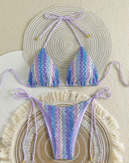 Swimsuit Women Bikini Sexy Bikini Women Fission Swimsuit Braid Rope Bikini