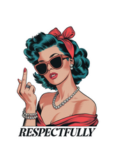 Unisex bamboo and cotton graphic T-shirt by Spun Bamboo featuring a respectful middle finger print design.