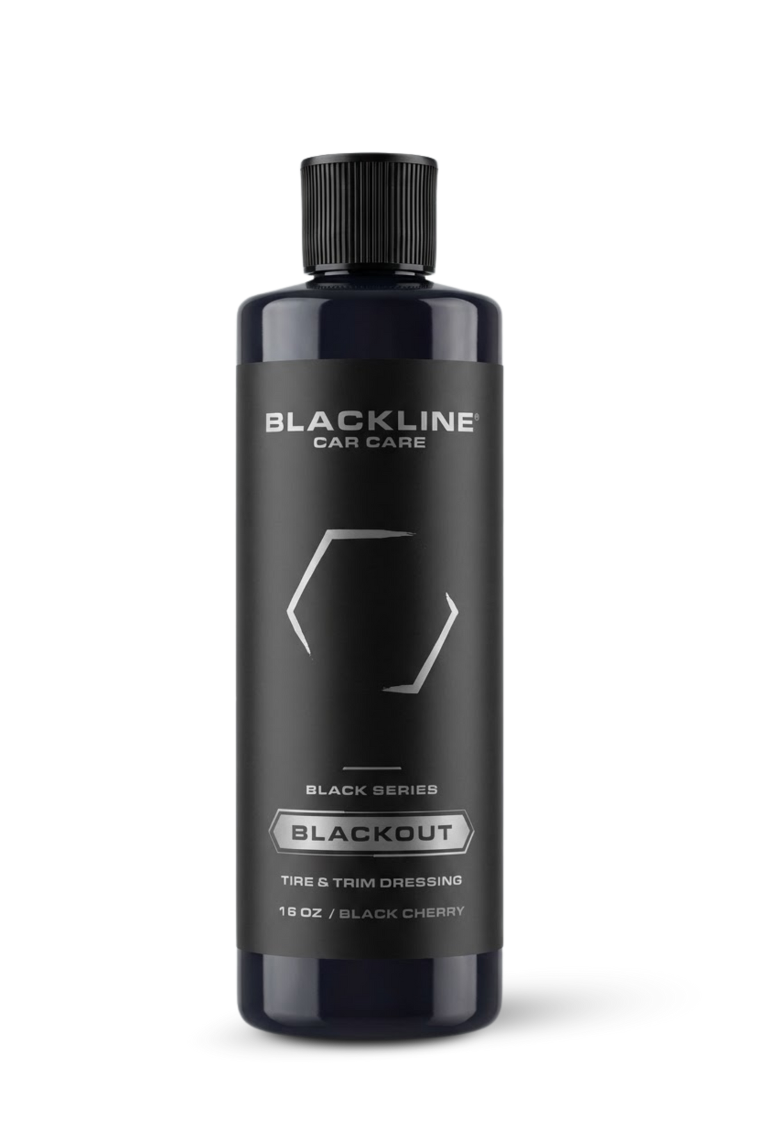 Blackline Car Care BLACKLINE® Blackout Trim and Tire Dressing in 16oz gel bottle, enhances and conditions vehicle trim and tires.