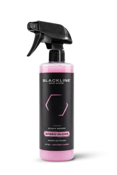 Blackline Car Care BLACKLINE® SPEED GLOSS Quick Detailer bottle, 16oz, with sleek black and silver design for automotive gloss enhancement