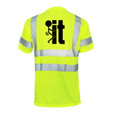 Reflective safety T-shirt by Armed American Supply with high-visibility reflective stripes and breathable fabric for safety.