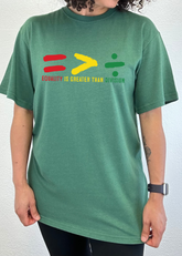 Mens Black History Month unisex bamboo and cotton graphic T-shirt by Spun Bamboo featuring bold printed design.