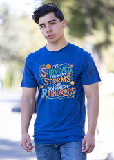 Mens Spun Bamboo graphic T-shirt with "I&