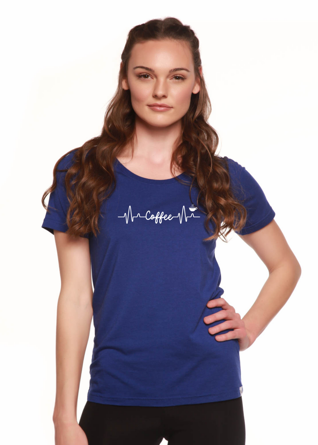 Heartbeat Coffee printed women&