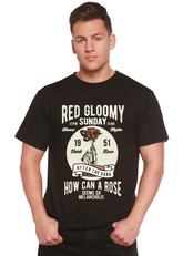 Red Gloomy Spun Bamboo men&