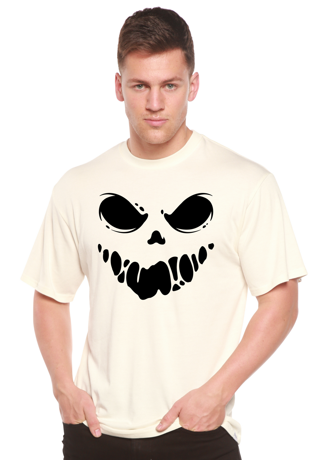 Spun Bamboo Halloween Boo men&