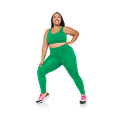 Fitkitty Culture BodyLove high-rise leggings in black, stretchable yoga wear with a sleek, fitted design for women.