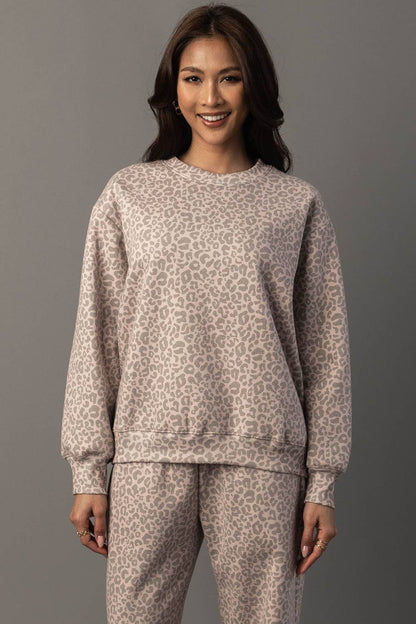 Blush Leopard Sweatshirt