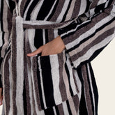 Unisex Ultraplush Australian Cotton Bathrobe by Italic, soft white bathrobe with a cozy hood and tie waist for ultimate comfort.