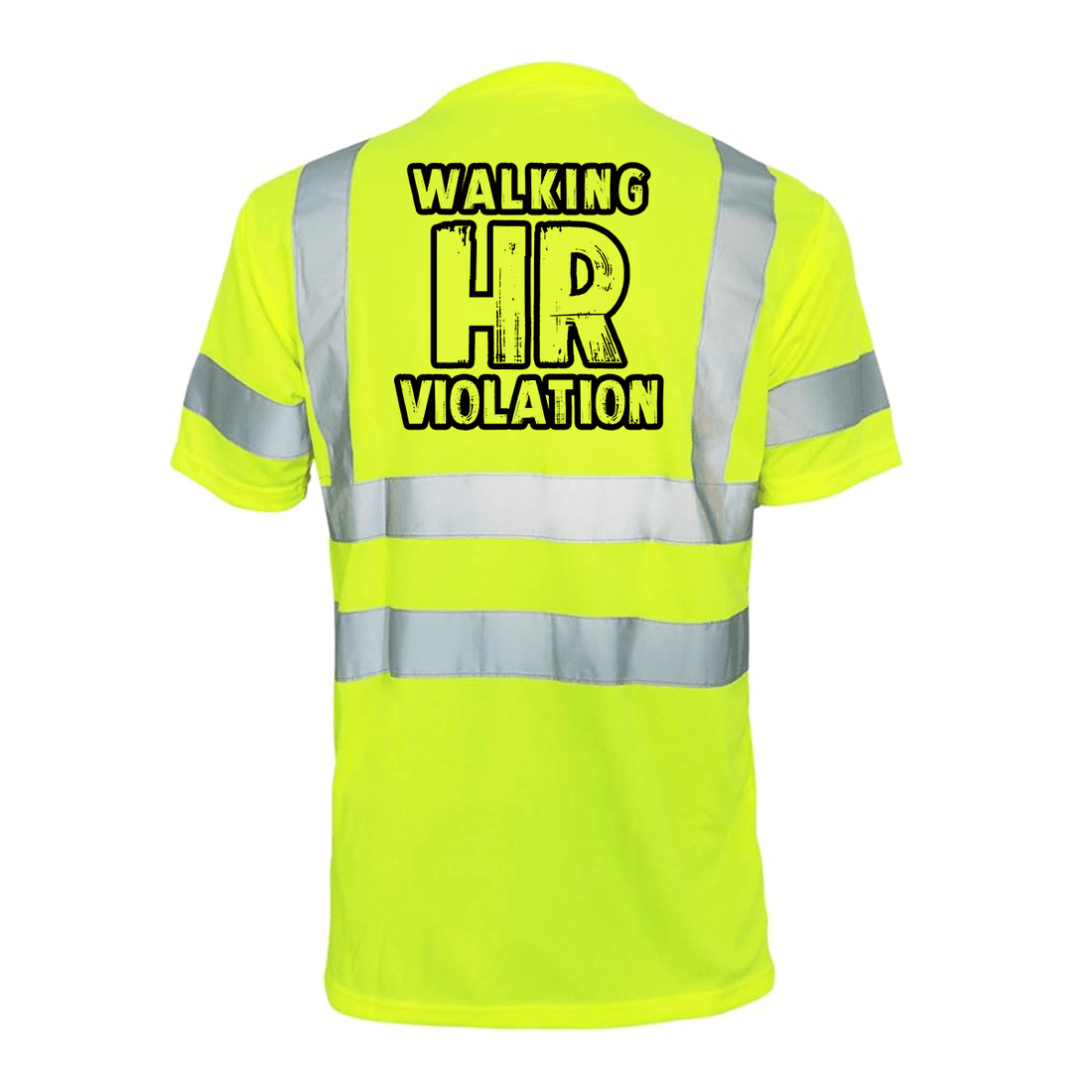 Reflective safety T-shirt by Armed American Supply featuring high-visibility reflective strips for safety and visibility.