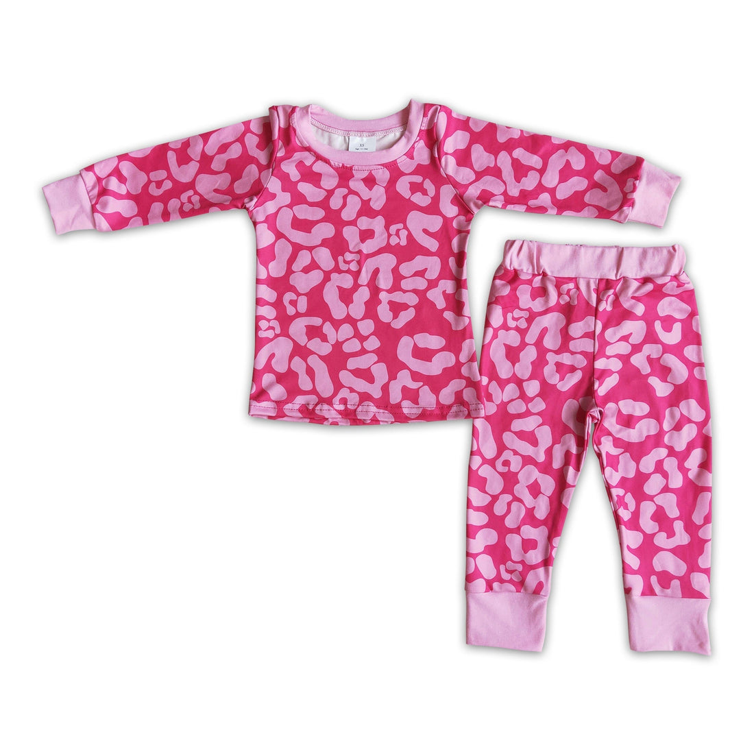 Pink leopard print baby girls valentine&