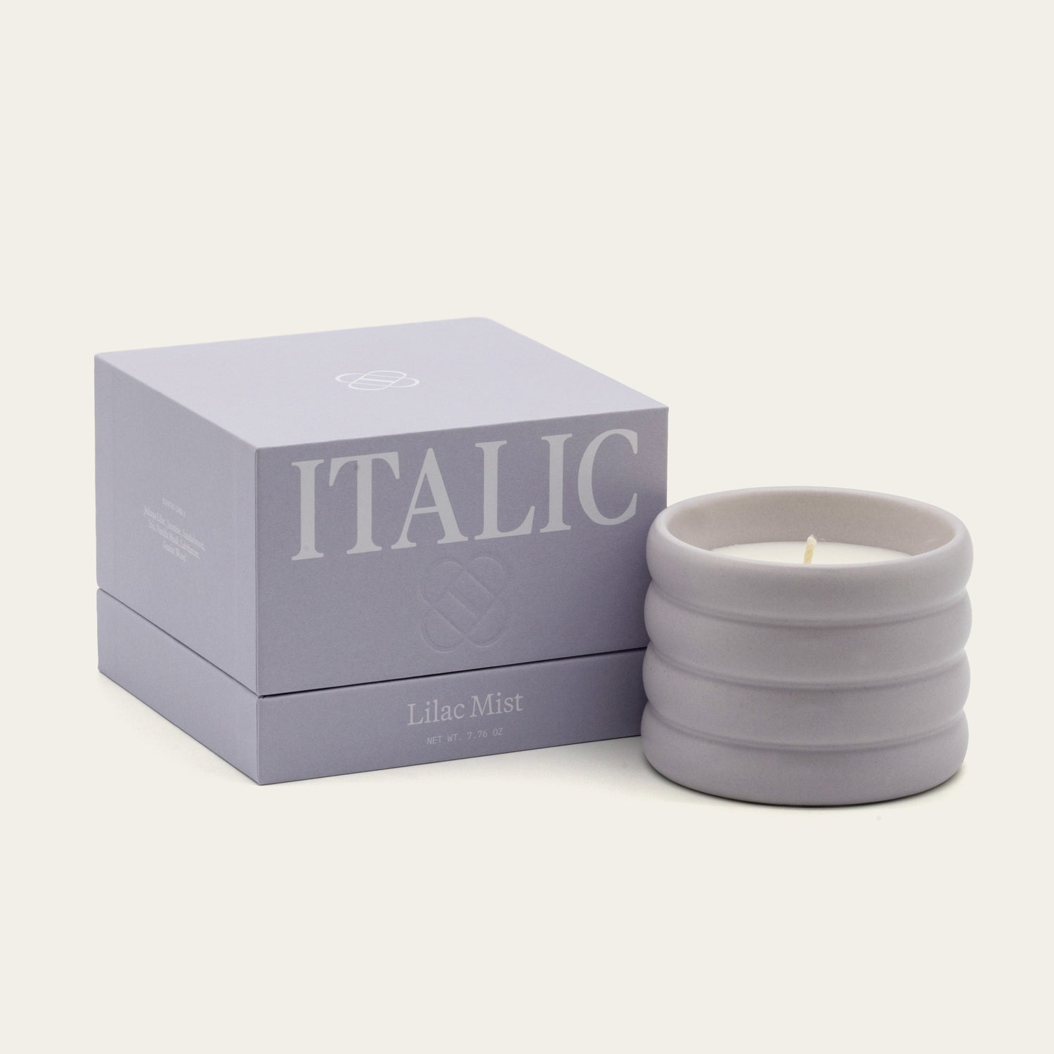 Soy Wax Ceramic Candle &amp; Wick Trimmer Set