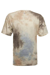 SpectraUSA Splash Snow Tie Dye tee shirt with vibrant snow-inspired tie dye pattern and casual fit, front view.