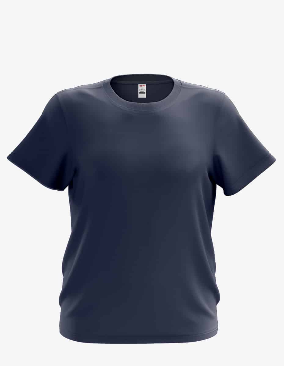 Navy youth crew neck sweatshirt by SpectraUSA, front view showing soft fabric and classic fit for kids.