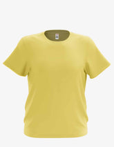 Yellow youth crew neck sweater from SpectraUSA, front view, comfortable kids&