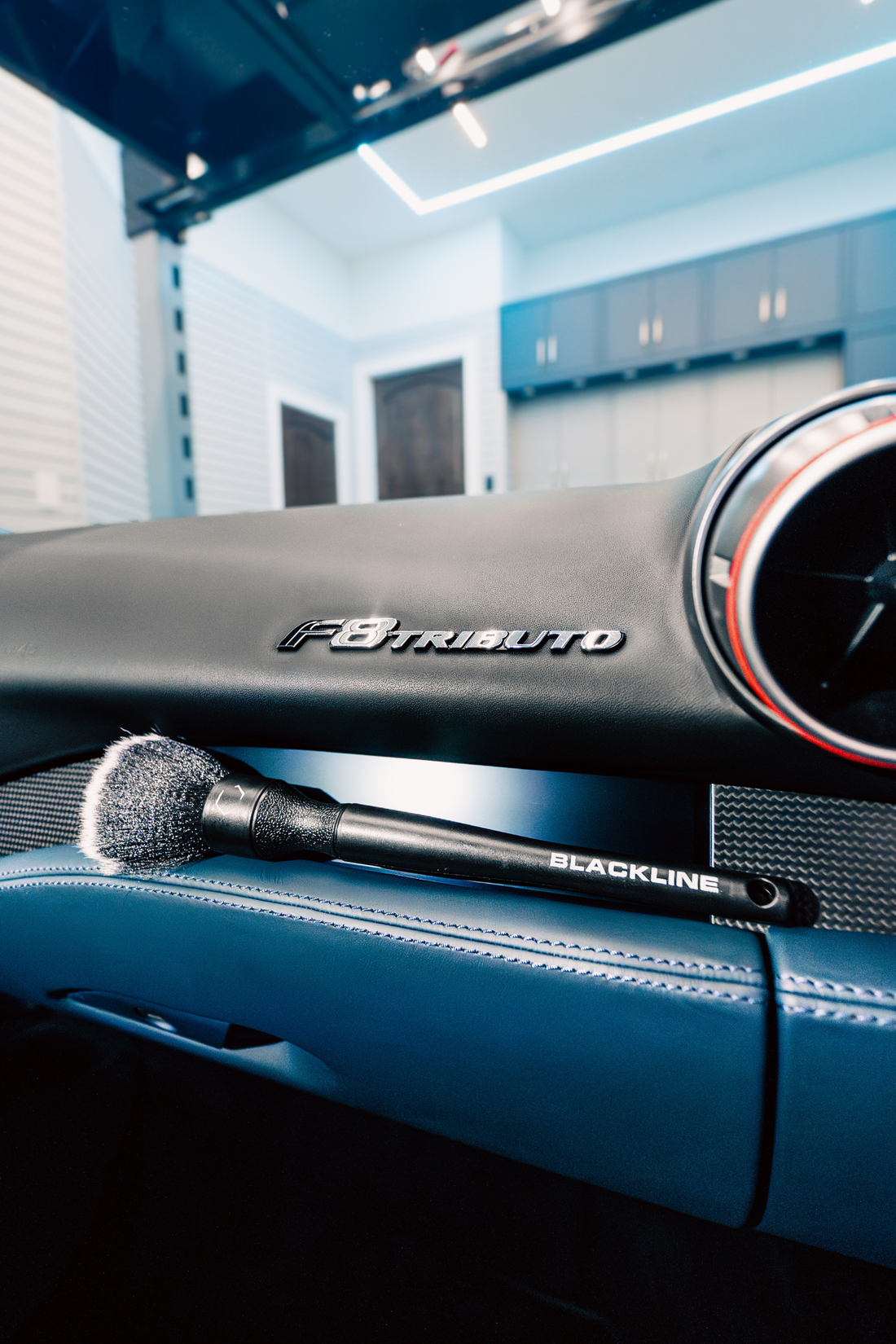 Blackline Car Care BLACKLINE® Ultra-Soft Detail Brush Set with multiple fine brushes for gentle car cleaning and detailing.