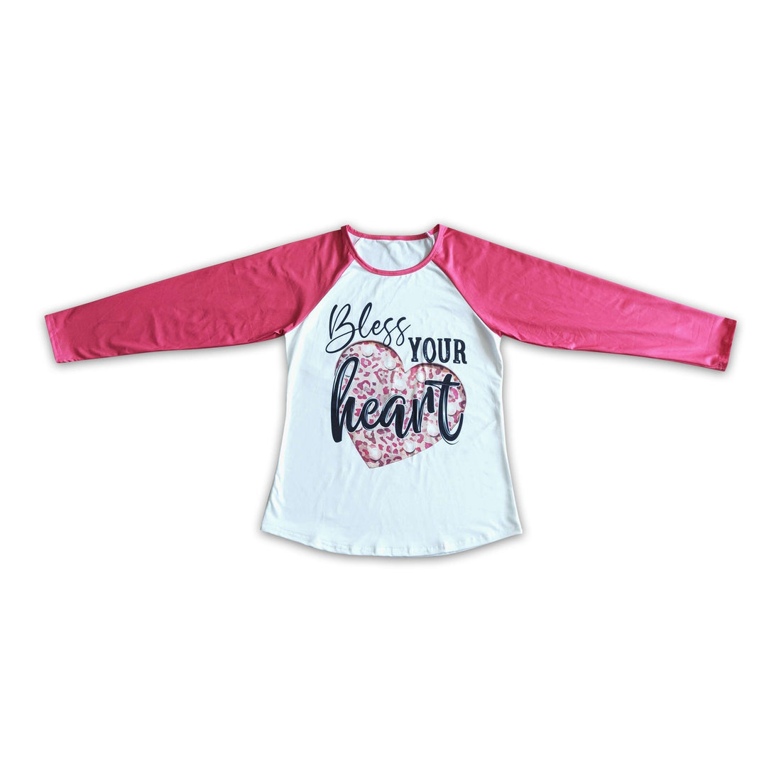 Bless your heart long sleeve mommy and me adult valentine&