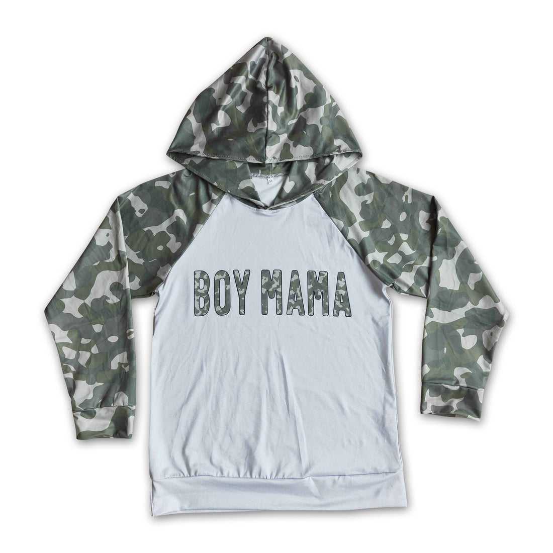 Boy mama camo long sleeve adult shirt