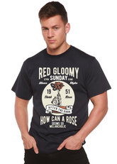 Red Gloomy Spun Bamboo men&