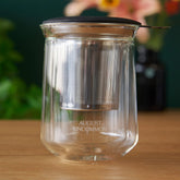 August Uncommon Tea tasting glass for tea, elegant glassware designed for a refined drinking experience, showcasing clear, smooth glass.