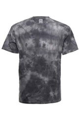Front view of SpectraUSA Cloud Wash Steel Tie Dye T-shirt with a cloud-inspired pattern and soft fabric.