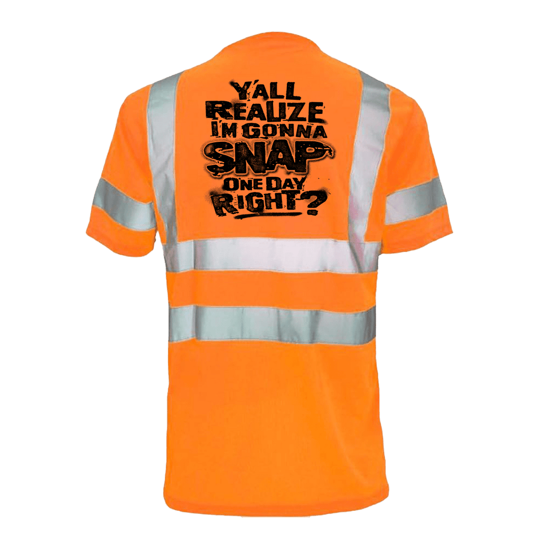 Reflective safety T-shirt by Armed American Supply with high-visibility reflective strips for enhanced safety.
