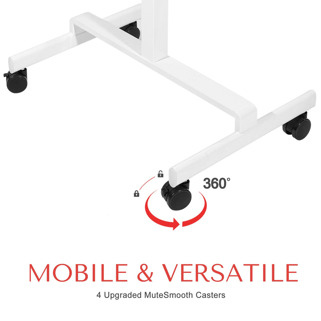 DeerRun® Adjustable Standing Desk for Treadmills, 31.5 inches long and 18.9 inches wide, with a large rolling surface for laptops