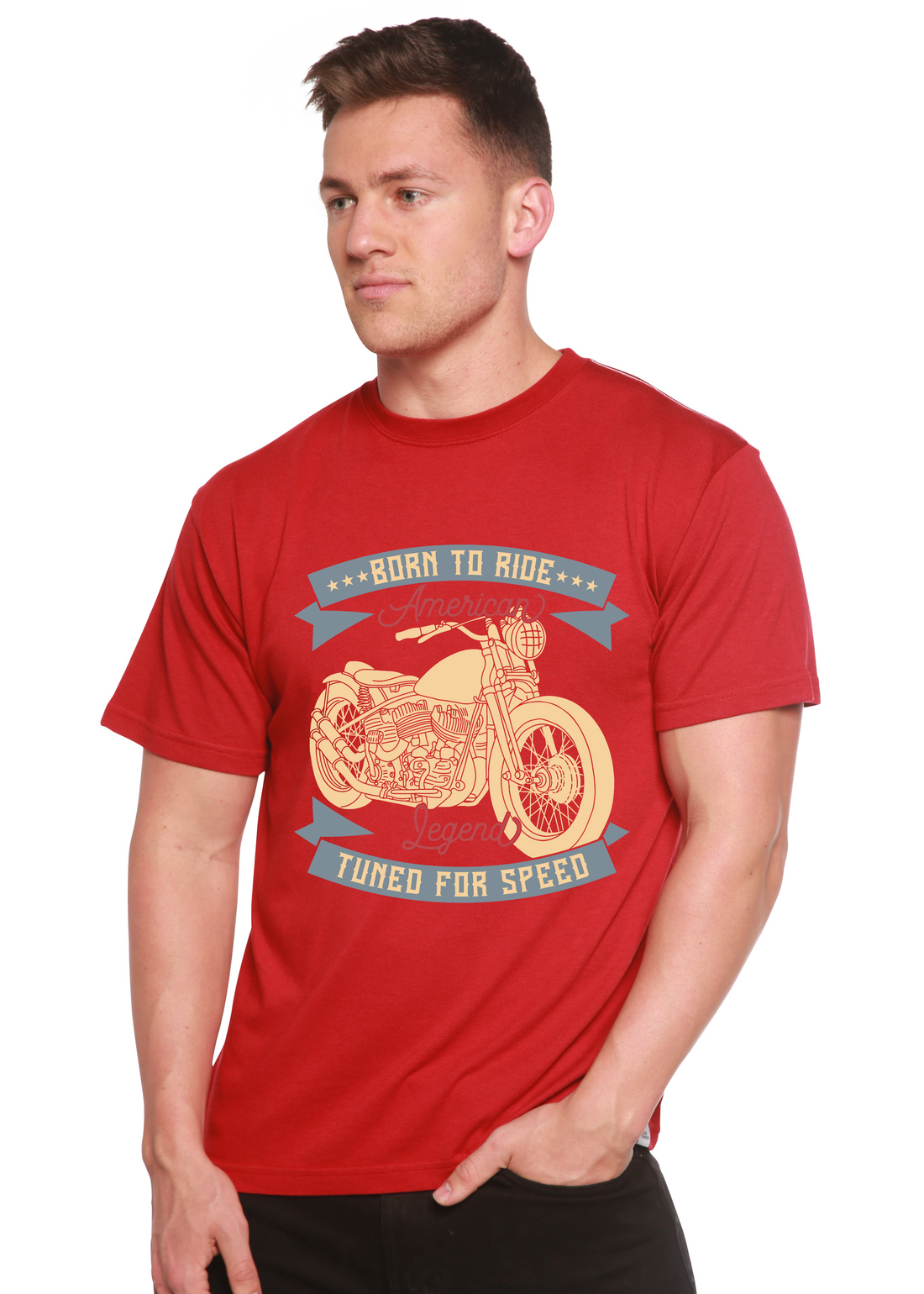 Spun Bamboo Born To Ride American Legend men&