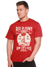 Red Gloomy Spun Bamboo men&