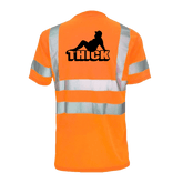 Reflective safety T-shirt by Armed American Supply, featuring high-visibility reflective stripes and comfortable fit.
